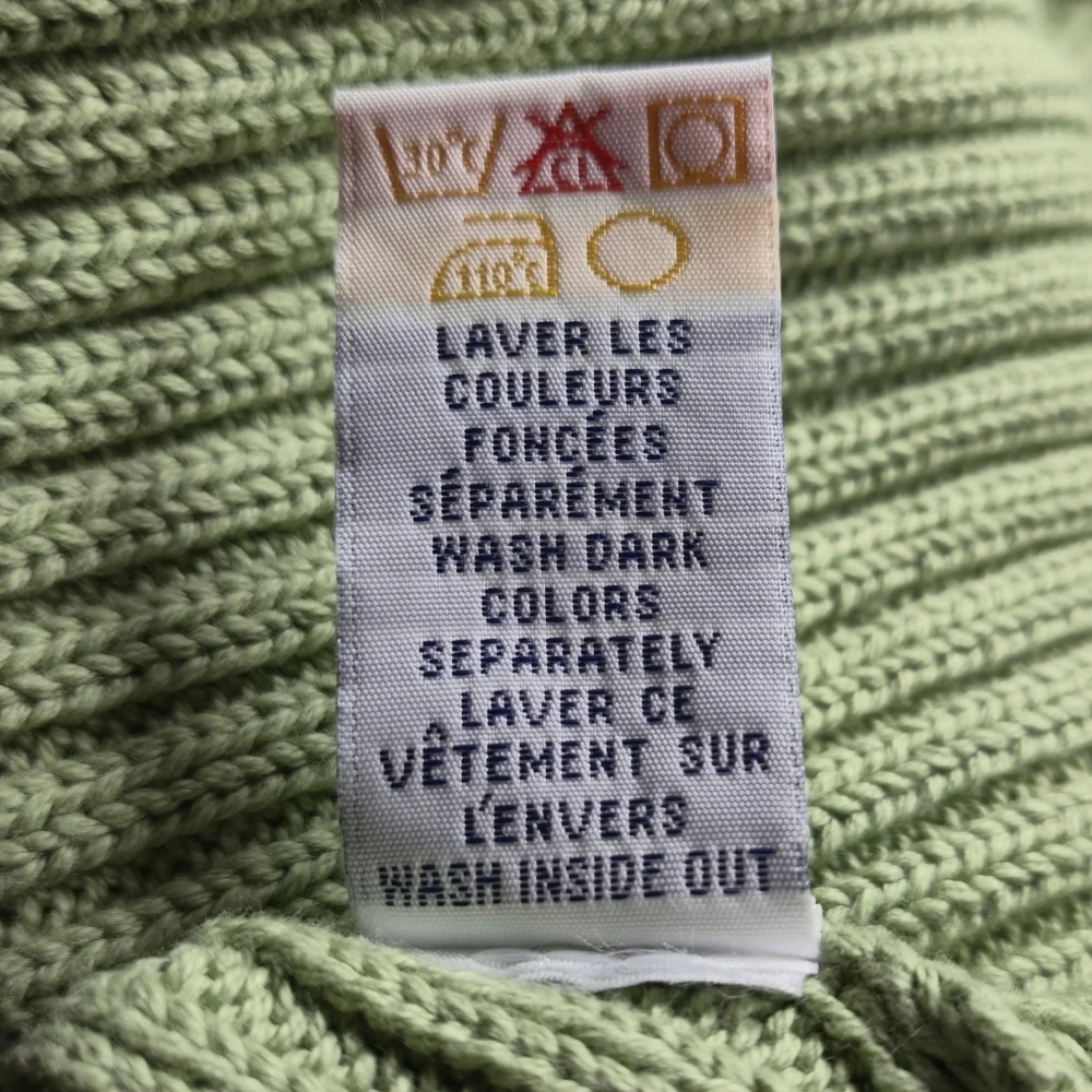 Reitmans XL Sage Green Ribbed Mock Neck Sweater Zipper Detail Soft Cotton Knit - Picture 12 of 12